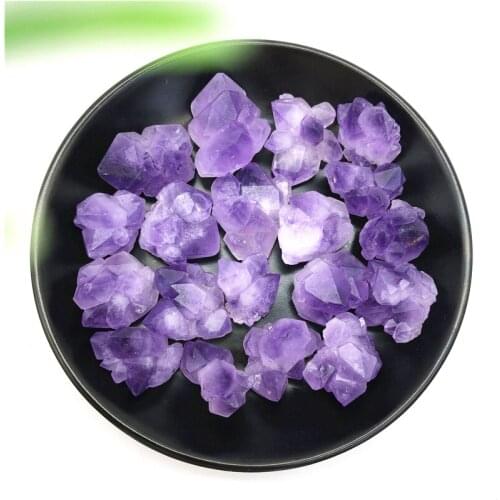 100g NATURAL Tibetan Skeletal Purple Quartz AMETHYST Cluster Specimen Lucky Stone Natural Stones and Minerals