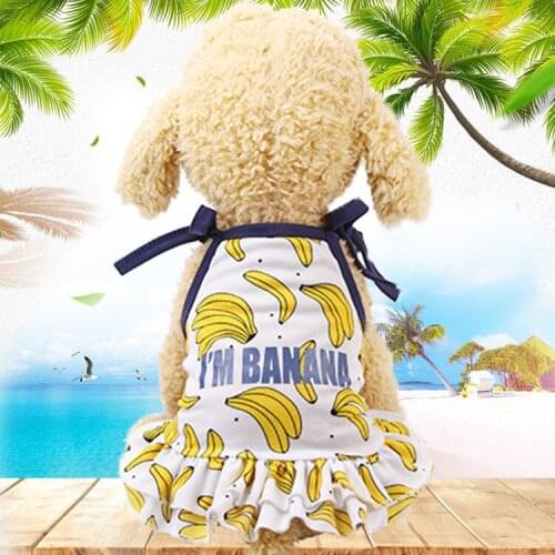 2020 Pet Clothes Dress Cute Puppy Cat T-shirt For Small and Medium Dogs Cartoon Lovely Pets Dress Skirt Dogs Clothing Costume
