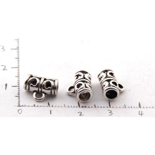 MOODPC Holiday Sale 30 Pcs Tibetan 3.5mm Hole Charms Bail Link Bead Fit 6*11mm
