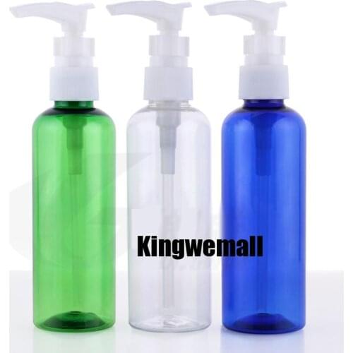 300pcs/lot 100ml empty PET screw pressure lotion pump bottles,100g DIY lotion liquid soap pump bottle for cosmetic container