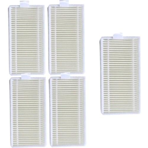 5 pieces Robot HEPA Filter for QQ6 and iPlus S5 linnberg Clobot MT-810 MT-820B robotic Vacuum Cleaner Parts Accessories