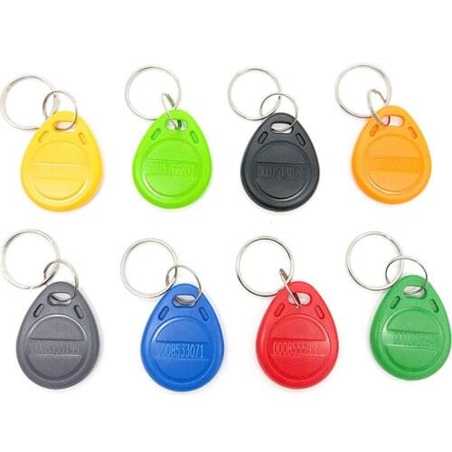 50pcs 125KHz RFID Tags EM ID keyfobs RFID Tag Key Ring Card Proximity Token Badge