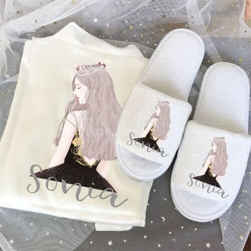 Customized Satin Kinomo Robe girl Birthday gifts Bride to be Wedding Marriage proposal gift for party bridesmaid maid of honor