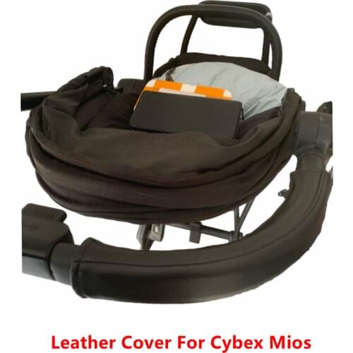 New PU Leather Bumper Covers Fit For Cybex Mios Stroller Pram Handle Sleeve Cases Armrest Protective Cover Stroller Accessories