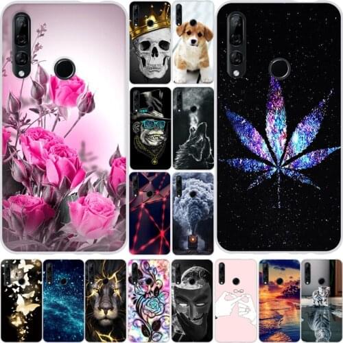 For Huawei P Smart Z Case Silicone Soft TPU 6.59" Y9 Prime 2019 Cover Painted Patterned Back Case For Huawei Enjoy 10 Plus Cover