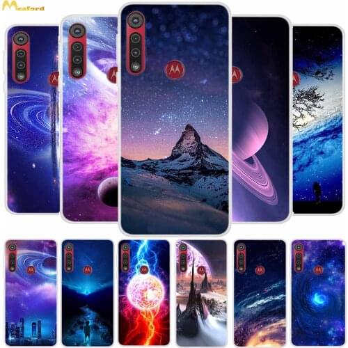 For Moto One Macro Case G8Play Star Space Silicone Soft Phone Cover For Motorola Moto G8 Play Cases MotoG8 Play Funda TPU Bumper