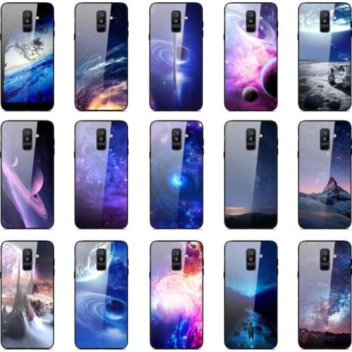 Phone Case For Samsung A 6 Plus Case 6.0" Back Cover for Samsung Galaxy A6+ A6Plus 2018 Tempered Glass Case Cover Bumper A605G