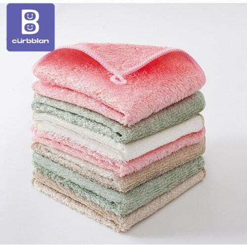 Curbblan 5PCS Dishcloth Clean Wipe Cloth Rag For Home Household Bamboo Fiber Washing Kitchen Dishrag Housewife Cleaning Tools