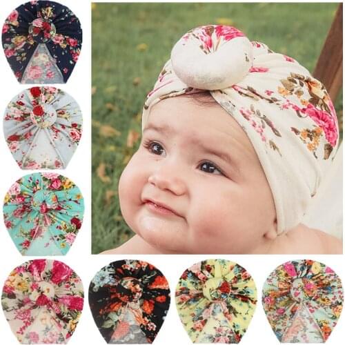 Enfants Donut Chapeau Baby Girls Donuts Soft Beanie Printed Newborn Hats for Warmer Infant Headwrap Kids Turban Hospital Hats