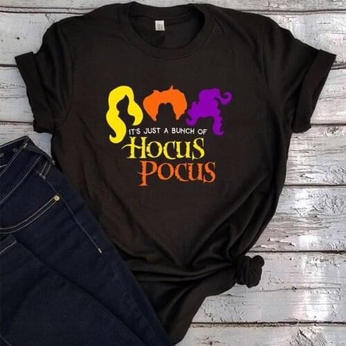 Its Just A Bunch of Halloween Shirt Trick or Treat Shirt 2021 Funny Halloween Tees Summer Sisters Tops 2021 Cute Graphic