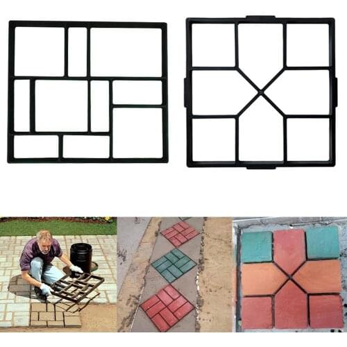 Paving DIY Mould Manual Garden Pavement Mold Floor Cement Brick Stone Roads Maker
