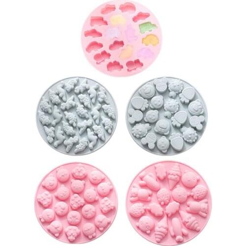 Mold Silicone for Baking Cute Cartoon Jelly Silicone Mould Gummy Chocolate Cake Accessories Tool Pastry Baking Tools for Cakes