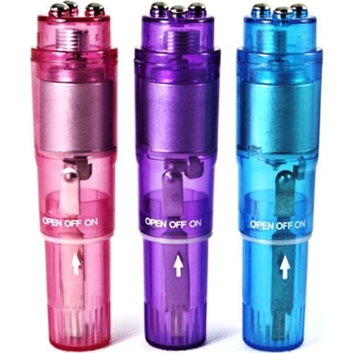 Pocket Rockets with Spot,4 Interchangeable Tips Waterproof Massager,AV Vibrator with 4 Replacement Heads Sex Toys