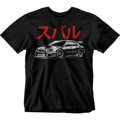 Tops Summer Cool Funny Japanese Car WRX STI Japan Style T-Shirt Summer Tee Shirt