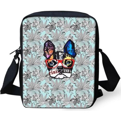 English Bulldog Prints Girl Small Travel Messenger Cute Mini Messenger Bags For Women Children Shoulder Bag Gift Paquete