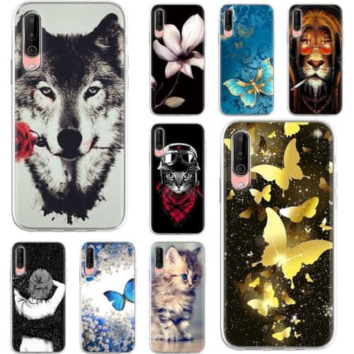 Soft TPU Case For Wiko View 4 Lite Case Silicon Floral Painted Back Bumper Coque For Wiko View4 6.52 inch Cover Protective Funda