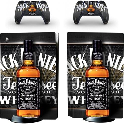 Alcohol PS5 Standard Disc Edition Skin Sticker Decal Cover for PlayStation 5 Console & Controller PS5 Skin Sticker Vinyl