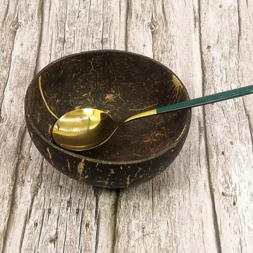 Natural log coconut shell coconut bowl fruit decoration fruit salad wood noodle bowl rice bowl crafts creative decoration