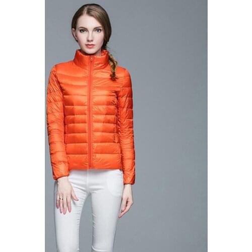 Women Winter Coat New Ultra Light 90% White Duck Down Jacket Ladies Slim Puffer Jacket Female Portable Windproof Coat Women