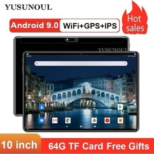 Hot Sales 2G+32G DHL Free 10 inch 3G Android 9.0 Quad Core 2.5D Tempered Glass Wifi 1280*800 IPS Dual SIM Cards GPS IPS Tablets