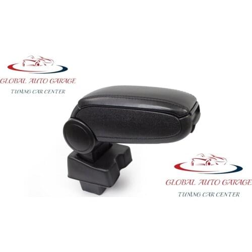 For Skoda Fabia Armrest 2010-2014 Car Accessories Storage Box Easy Install Universal Cup Holder Interior Auto Charging USB