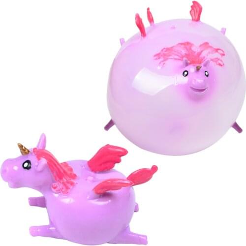 Funny Cute Blowing Animals Inflate Unicorn Squishy Vent Balls Antistress Hand Balloon Party Sports Games Fidget Toys for Kids