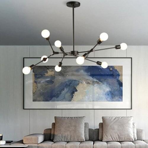 Modern Magic Bean Molecular Chandeliers Tree Shape Creative Design Pendant lights for Living room Kitchen Foyer Bedroom