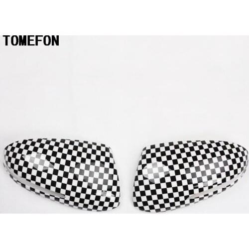 TOMEFON For Kia Optima K5 2011 -2015 Add On Style Black and White Rear View Mirror Covers Side Wings Caps Car Sticker