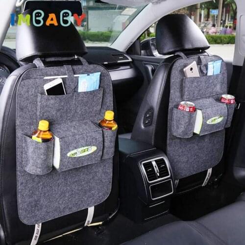 IMBABY Universal Waterproof Car Back Car Back Seat Organizer Storage Bag Car Multi-Pocket Auto Car Covers Back Seat Pockets