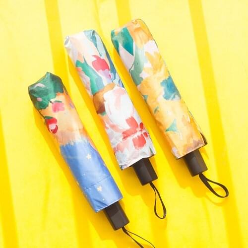 Automatic Sun Protection And UV Protection Folding Umbrella Creative Umbrella Outdoor Ultra Light Portable Umbrella