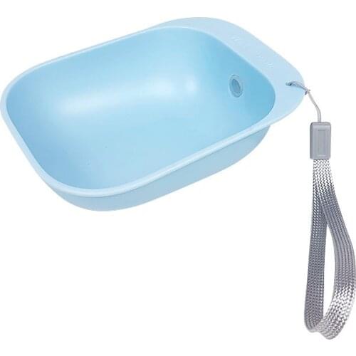 1pcs Portable Dog Travel Water Bottle Dispenser Plastic Dog Cat Drinking Water Feeder Pet Puppy Bowl 13CM*9CM