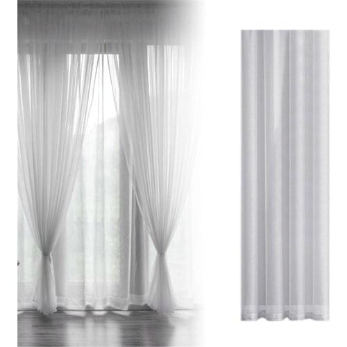 100*200cm/140*240cm Universal European Pure White Gauze Curtain For Wedding Home Kitchen Decoration