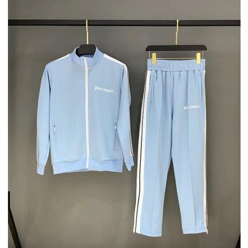 Palm Angels 21SS Logo letters Trendy all-match fashion personality sport striped casual suit