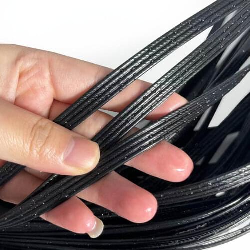 Black 60Meters(500g) Width:8mm Four Lines Synthetic Rattan Weaving Material Plastic Knit Repair Chair Table PE Rattan