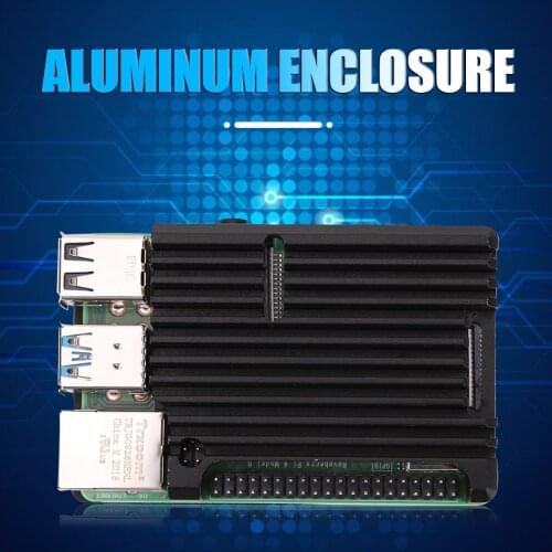 Aluminum Case Metal Shell Enclosure Housing + Tools for Raspberry Pi 4 Model B B+ Desktop Computer Accessories