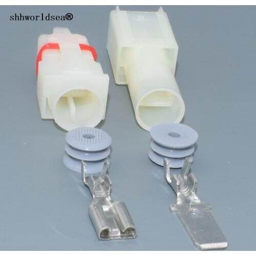 Shhworldsea 1 Pin 7.8mm auto Waterproof Automotive Connector Female Male For Cars Auto Cable Harness