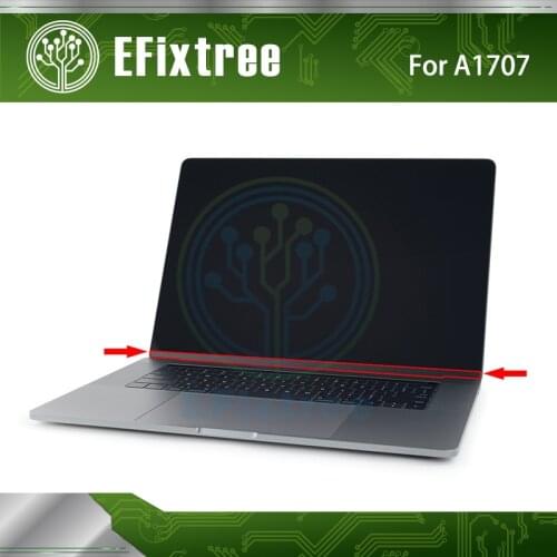 10 pcs LCD Screen Bezle Frame Glass Front Cover Gold Color For MacBook A1707 A1708 A1706 A1534 Bezel With Sticker Paper