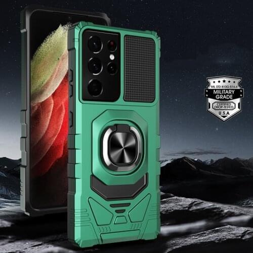 Funda Case for Samsung Galaxy S21 Ultra A12 A42 A52 A72 5G A71 A02 A21S F62 M62 Ring Armor Coque Protective Phone Case Cover