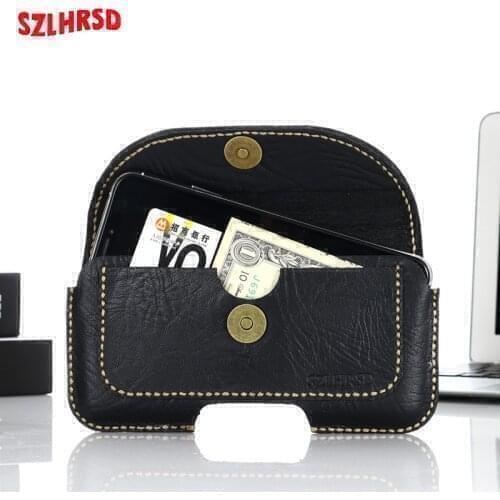 Insert card Belt Waist Bag business Genuine Leather Case for Cubot X20 pro Cover for Cubot P30 Mobile Phone Cases Cubot J7 J5
