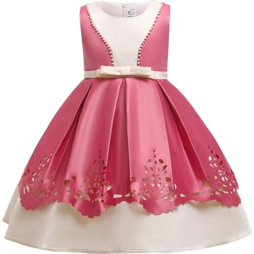 Kids Dresses For Girls Princess Dress Christmas Elegant Children Evening Party Dress Girls Hollow out Dress vestido infantil
