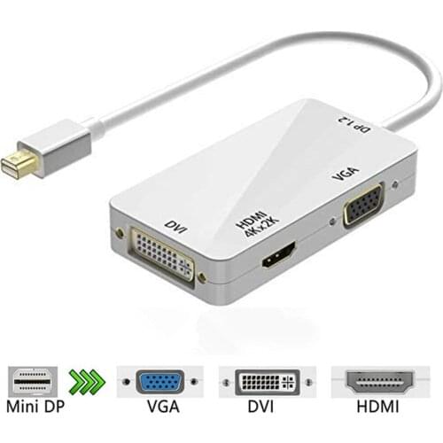 Thunderbolt 2 dock hub Mini Displayport to VGA HDMI-compatible 4K Dvi Adapter converter for macbook Mac book pro Surface