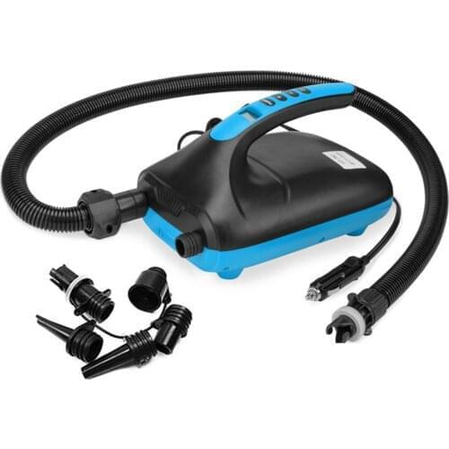 20PSI Double Stage Portable Air Pump with 6PCS Nozzles Inflatable Pump Fully Support Inflation and Deflation