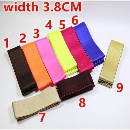 Colour spandex Elastic Bands 38MM Smooth surface Elastic Ribbon Clothing Bags Trousers Elastic Rubber DIY Sewing Accessories