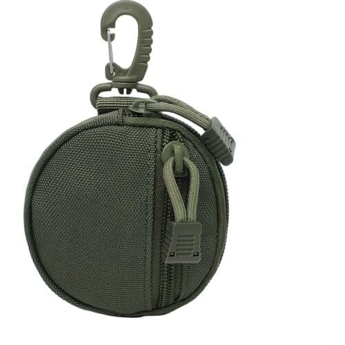 Men Women Wallet Bag Small Pocket EDC Pouch Hunting Keychain Multifunction Zipper Camping Outdoor Tool Coin Purses Key Holder