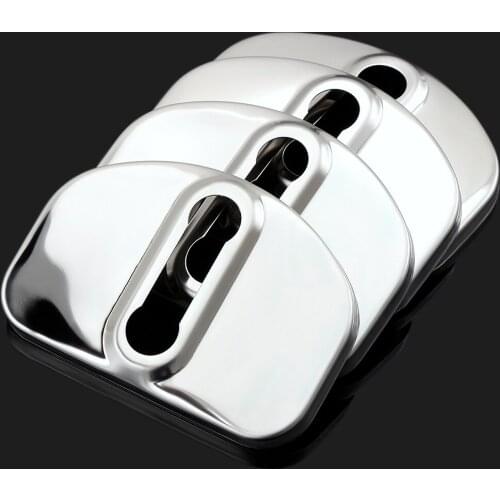Auto Door Lock Cover Case For Dacia Sandero Stepway For Renault Scenic Megane Car Styling Stainless Steel Accessories 4