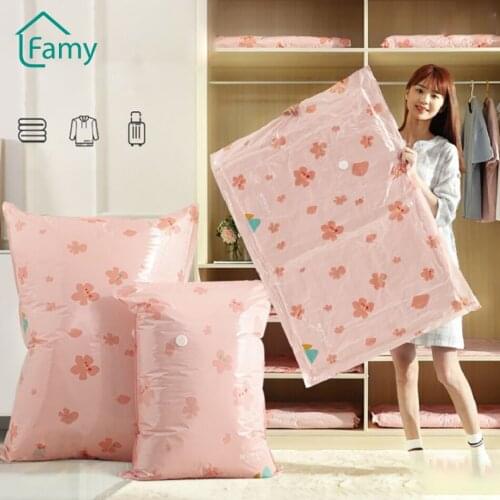 Storage Bags Vacuum Clothes Compression Bag Quilt Clothing Storage Bag Luggage Large Moving Packing Bag Organizer Household