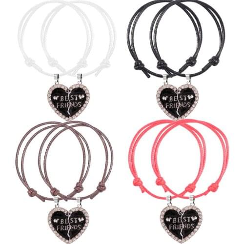 BFF Best Friend Bracelet Fashion Creative Punk Chinese Style Tai Chi 2 Piece Set Men And Women Couple Friendship Jewelry Gift