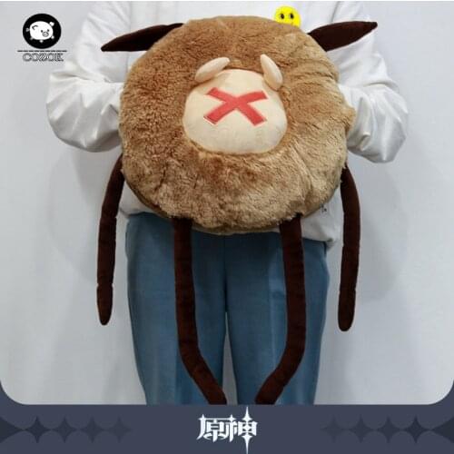 New Anime Game Genshin Impact Tcho-Tcho Theme Cute Hand Warmer Soft Plush Doll Stuffed Toys Warm Throw Pillow Cartoon Xmas Gifts