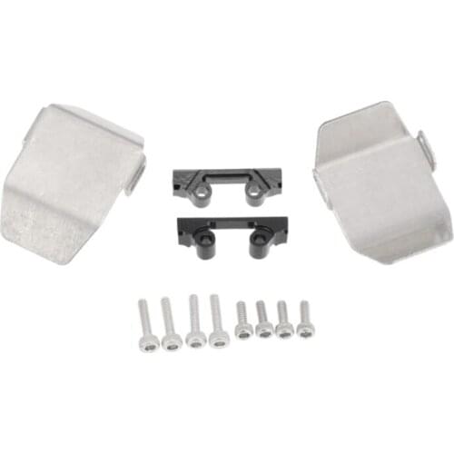 RC Upgrade Metal Front Rear Axle Guard Armor Protection Plate Fit for Axial SCX24 90081 1:24 RC Off-Road Crawler Car Parts