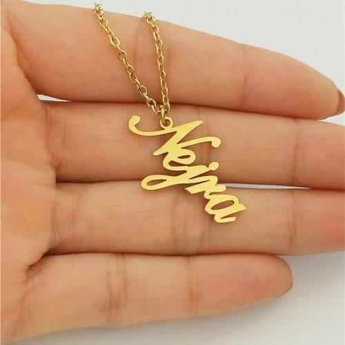 Custom Boss Lady Necklace Customized Cursive Nameplate Necklace Women Handmade Personalized Gift